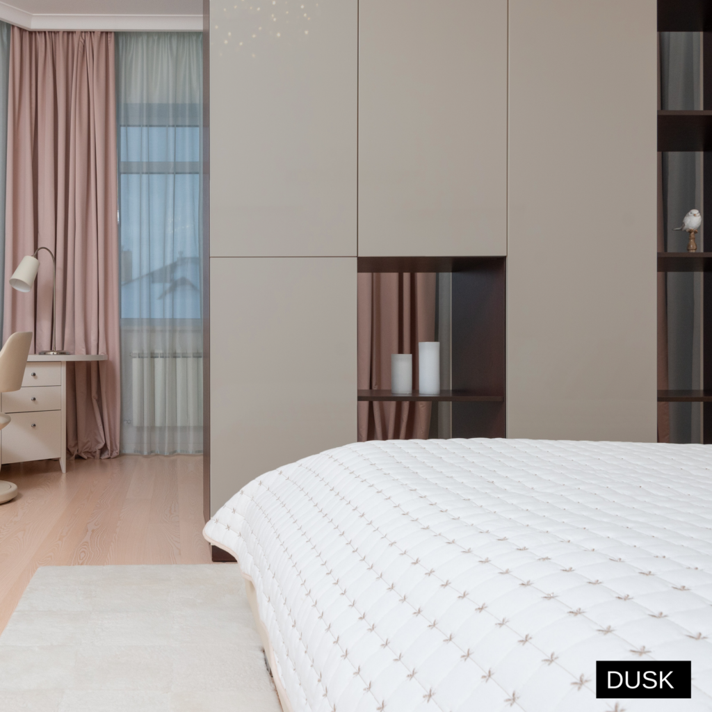 Dusk shown on furniture