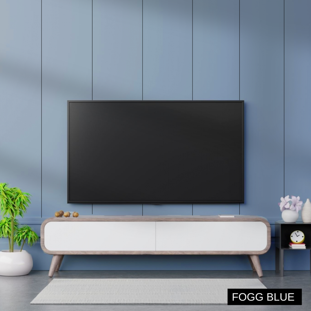 Fogg Blue shown on furniture