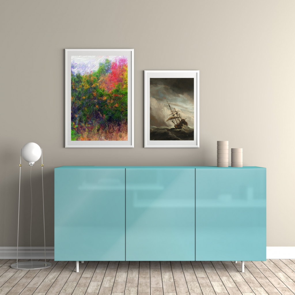 Lavender Blue shown on furniture