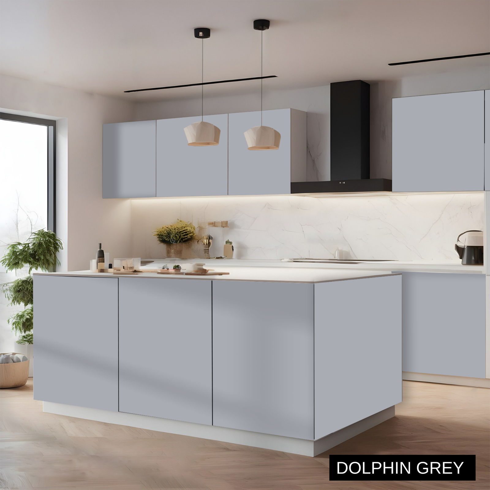 Dolphin Grey shown on furniture