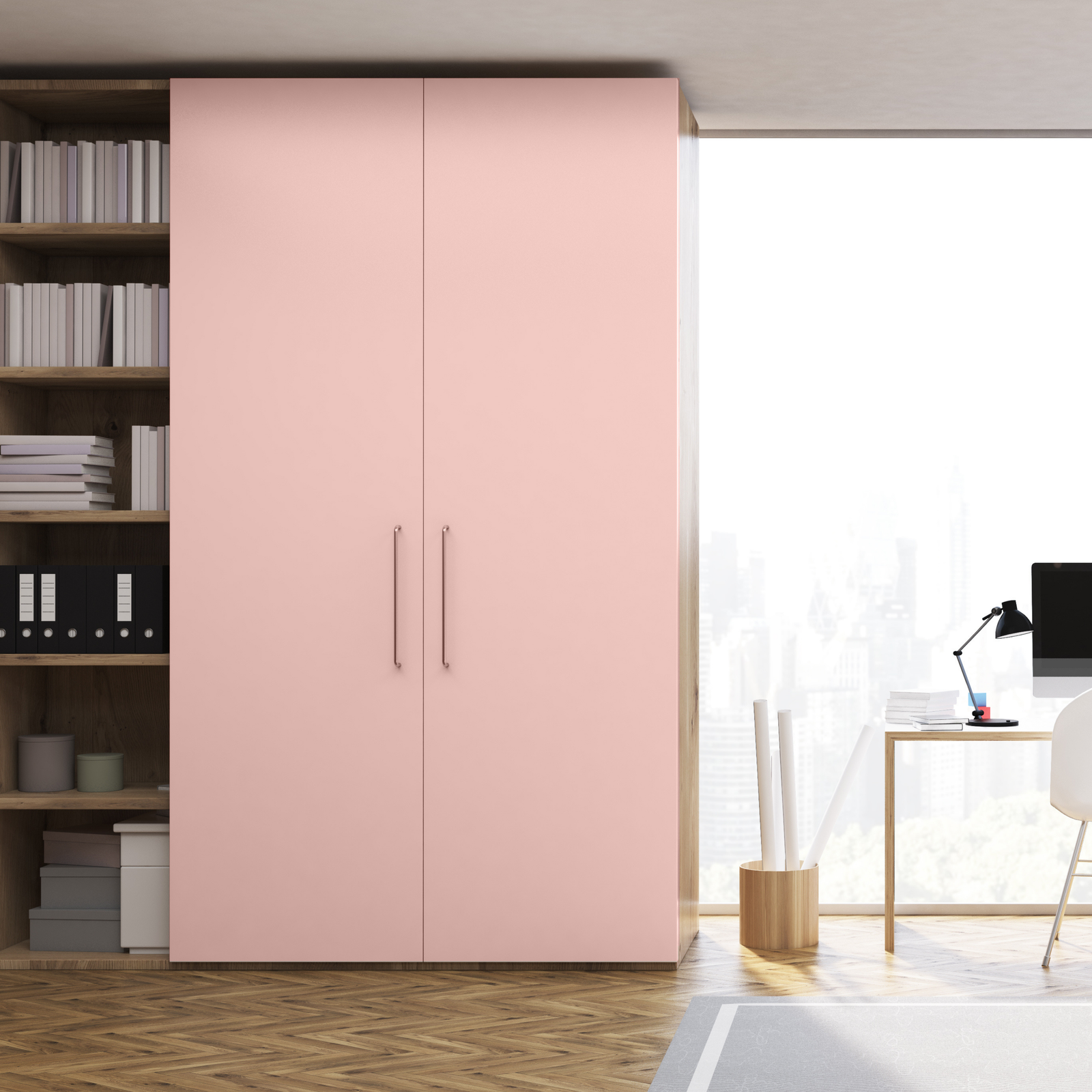 Blush Pink shown on furniture