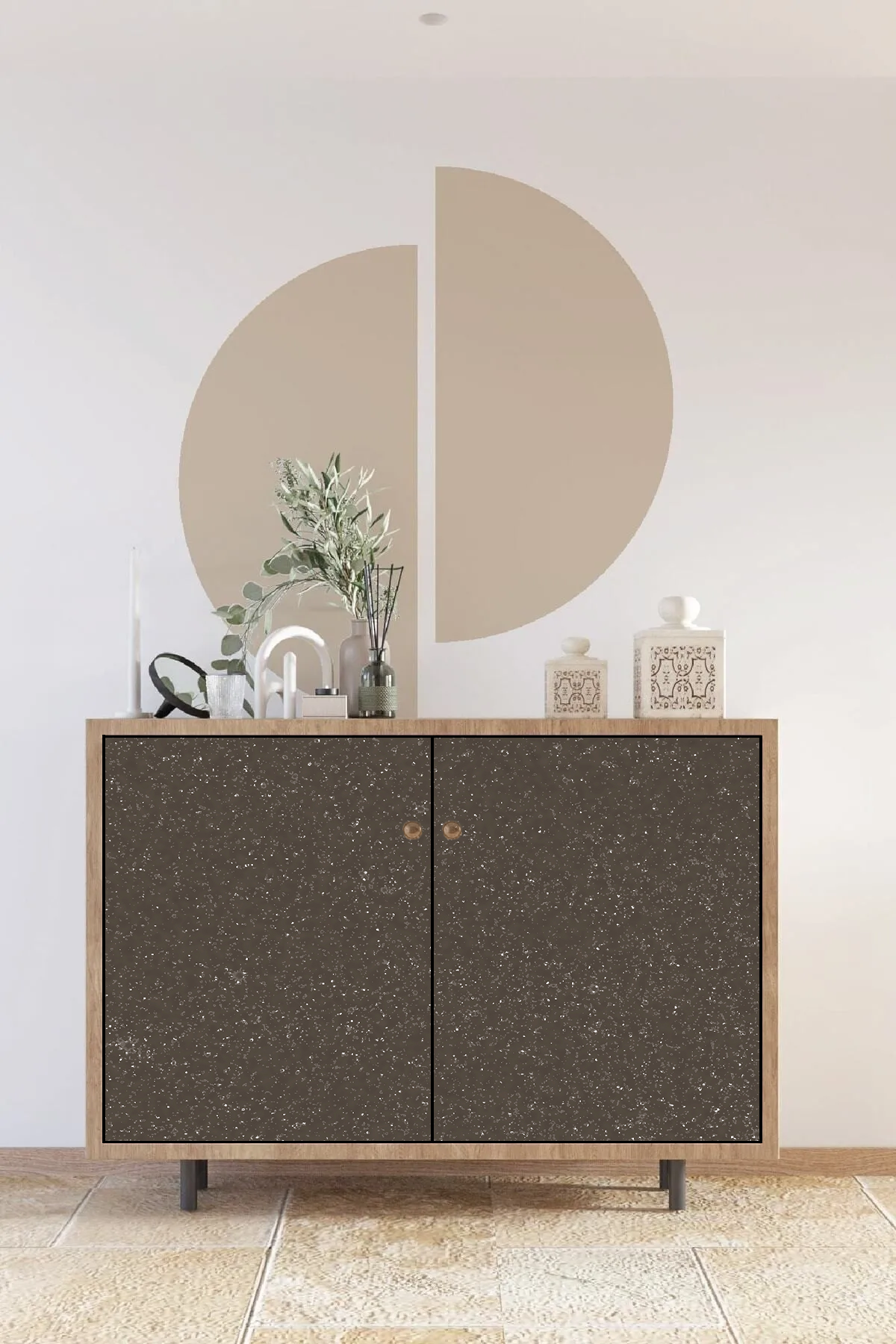 Asteroid Mocha shown on furniture