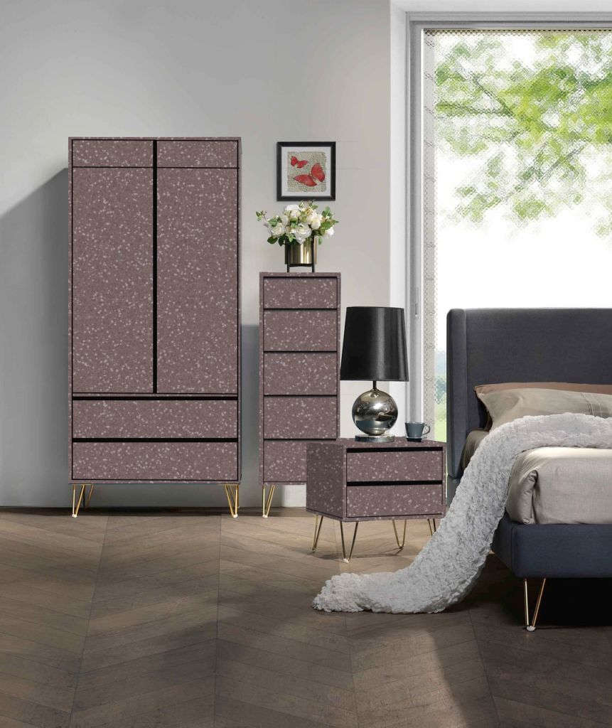 Cosmos shown on furniture